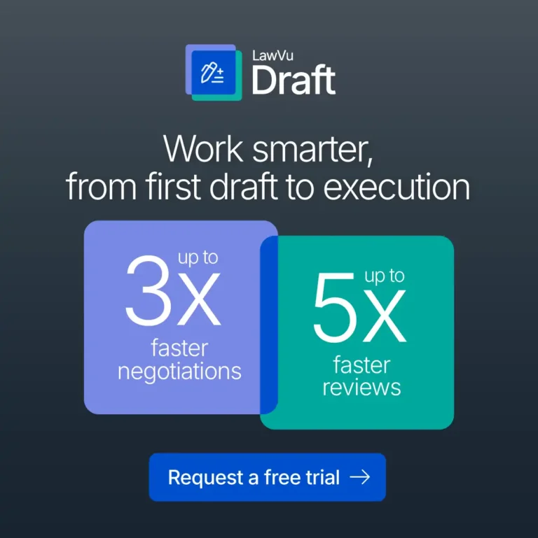 Work smarter, from first draft to execution. LawVu Draft